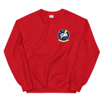 HSC-26 Chargers Squadron Crest Unisex Sweatshirt – front view, red