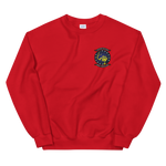 HSC-12 Golden Falcons Squadron Crest Unisex Sweatshirt – front view, red