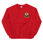 HSM-37 Easy Riders Squadron Crest Unisex Sweatshirt – front view, red