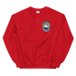 USS Detroit (AOE-4) 1983 Med Cruise Sweatshirt – front view, red