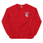 USS Chicago (CG-11) Ship's Crest Sweatshirt - Blue – front view, red
