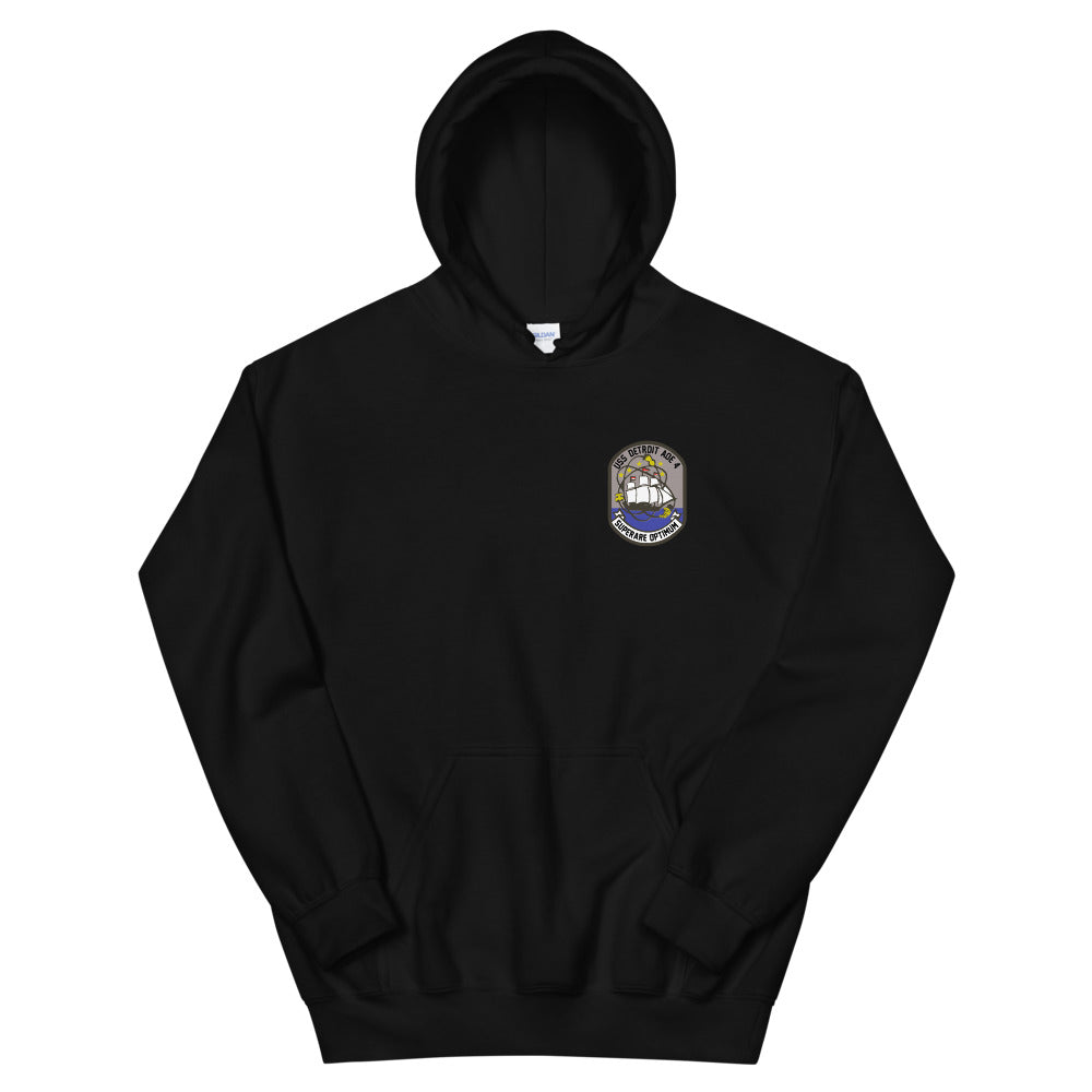 USS Detroit (AOE-4) 1986 Cruise Hoodie – black