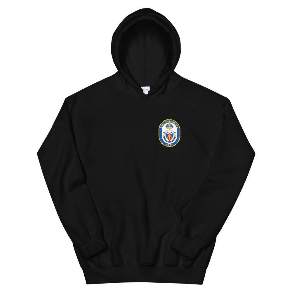 USS Philippine Sea (CG-58) Ship's Crest Hoodie – black