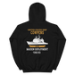 USS Cowpens (CG-63) 1992-93 Maiden Deployment Hoodie – back view, black