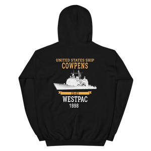 Unisex USS Cowpens (CG-63) 1998 WESTPAC – back view, black