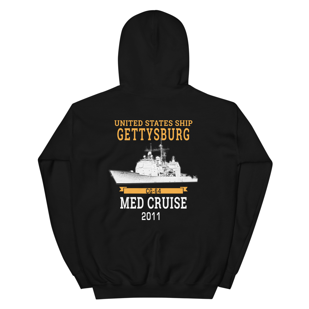 Unisex Hoodie – back view, black