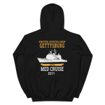 Unisex Hoodie – back view, black