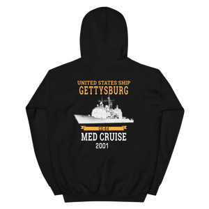 USS Gettysburg (CG-64) 2001 MED Hoodie