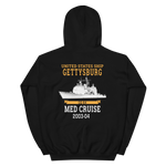 USS Gettysburg (CG-64) 2003-04 MED Hoodie – back view, black