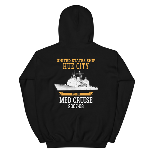 USS Hue City (CG-66) 2007-08 MED Unisex Hoodie