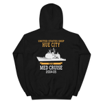 USS Hue City (CG-66) 2004-05 MED Unisex Hoodie – back view, black