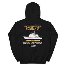 Load image into Gallery viewer, USS Normandy (CG-60) 1990-91 Maiden Deployment Unisex Hoodie