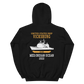 USS Vicksburg (CG-69) 2002 MED/IO Unisex Hoodie – back view, black