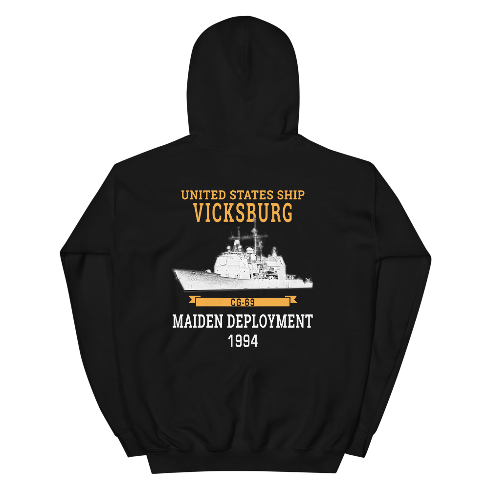 USS Vicksburg (CG-69) 1994 Maiden Deployment Unisex Hoodie