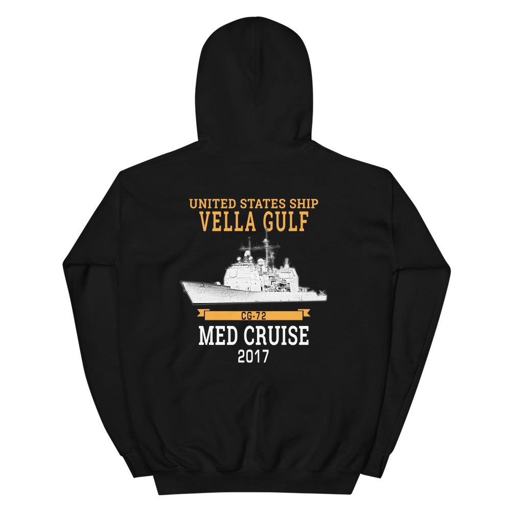 USS Vella Gulf (CG-72) 2017 MED Unisex Hoodie