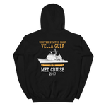 USS Vella Gulf (CG-72) 2017 MED Unisex Hoodie – back view, black