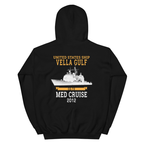 USS Vella Gulf (CG-72) 2012 MED Unisex Hoodie
