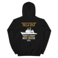 USS Vella Gulf (CG-72) 2004 MED Unisex Hoodie – back view, black