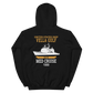 USS Vella Gulf (CG-72) 1999 MED Unisex Hoodie – back view, black