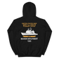 USS Vella Gulf (CG-72) 1995 Maiden Deployment Unisex Hoodie – back view, black