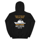 USS Vella Gulf (CG-72) 2001-02 MED Unisex Hoodie – back view, black