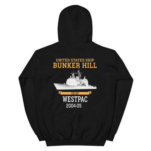 USS Bunker Hill (CG-52) 2004-05 WESTPAC Unisex Hoodie