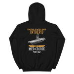 USS Intrepid (CVS-11) 1961-62 WESTPAC Hoodie – back view, black