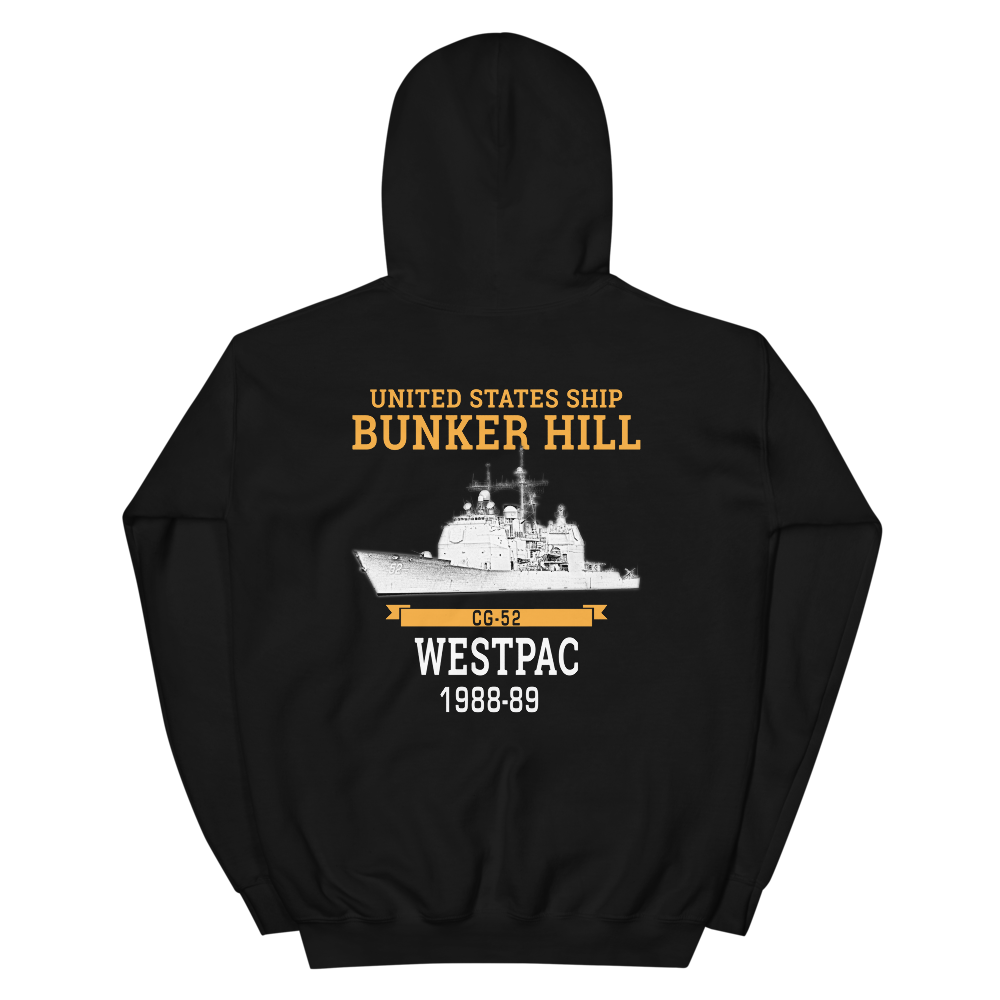 USS Bunker Hill (CG-52) 1988-89 WESTPAC Hoodie
