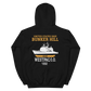 USS Bunker Hill (CG-52) 1992 WESTPAC/IO Unisex Hoodie – back view, black