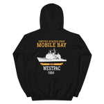 USS Philippine Sea (CG-58) 1994 Unisex Hoodie – back view, black