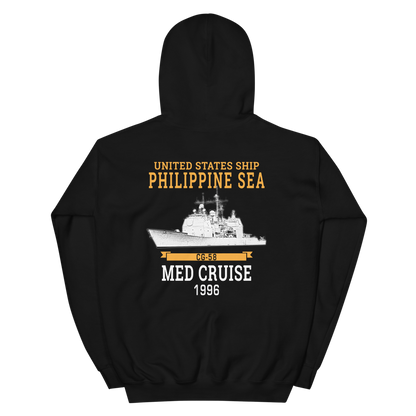 USS Philippine Sea (CG-58) 1996 Unisex Hoodie – back view, black