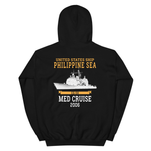 USS Philippine Sea (CG-58) 2006 Unisex Hoodie – back view, black
