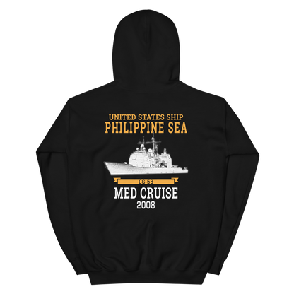 USS Philippine Sea (CG-58) 2008 Unisex Hoodie – back view, black