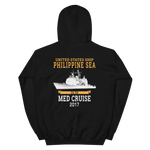 USS Philippine Sea (CG-58) 2017 Unisex Hoodie – back view, black