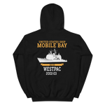 USS Mobile Bay (CG-53) 2002-03 Deployment Hoodie – back view, black