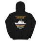 USS Antietam (CG-54) 2003 Deployment Hoodie – back view, black