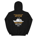 USS Antietam (CG-54) 2005 Deployment Hoodie – back view, black