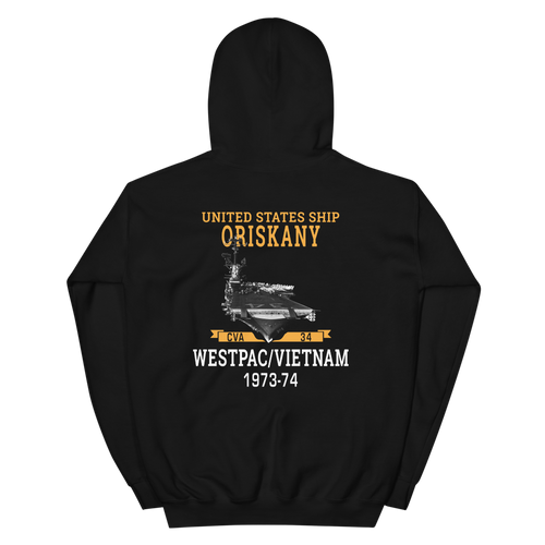 USS Oriskany (CVA-34) 1973-74 WESTPAC/VIETNAM Unisex Hoodie