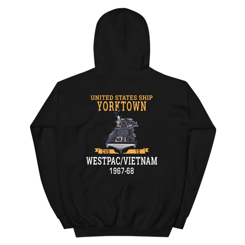 USS Yorktown (CVS-10) 1967-68 WESTPAC/VIETNAM Unisex Hoodie