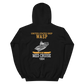 USS Wasp (CVS-18) 1964 MED Unisex Hoodie – back view, black
