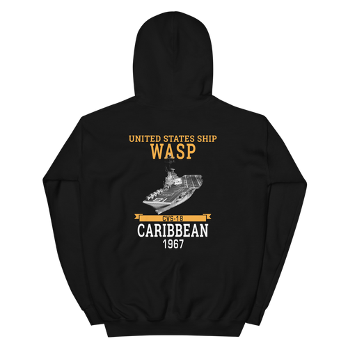 USS Wasp (CVS-18) 1967 CARIBBEAN Unisex Hoodie