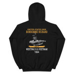 USS Bonhomme Richard (CVS-31) 1964 WESTPAC/VIETNAM Unisex Hoodie – back view, black
