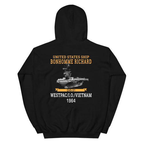 USS Bonhomme Richard (CVS-31) 1964 WESTPAC/VIETNAM Unisex Hoodie