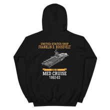 Load image into Gallery viewer, USS Franklin D. Roosevelt (CVA-42) 1962-63 MED CRUISE Unisex Hoodie