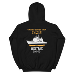 USS Chosin (CG-65) 2009-10 Unisex Hoodie – back view, black