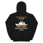 USS Chosin (CG-65) 1992-93 Maiden Deployment Unisex Hoodie – back view, black