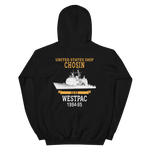 USS Chosin (CG-65) 1994-95 WESTPAC Unisex Hoodie – back view, black