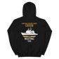 USS Chosin (CG-65) 1999 WESTPAC Unisex Hoodie – back view, black