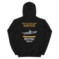 USS Hancock (CVA-19) 1960-61 WESTPAC Unisex Hoodie – back view, black