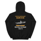 USS Hancock (CVA-19) 1969-70 WESTPAC/VIETNAM Unisex Hoodie – back view, black